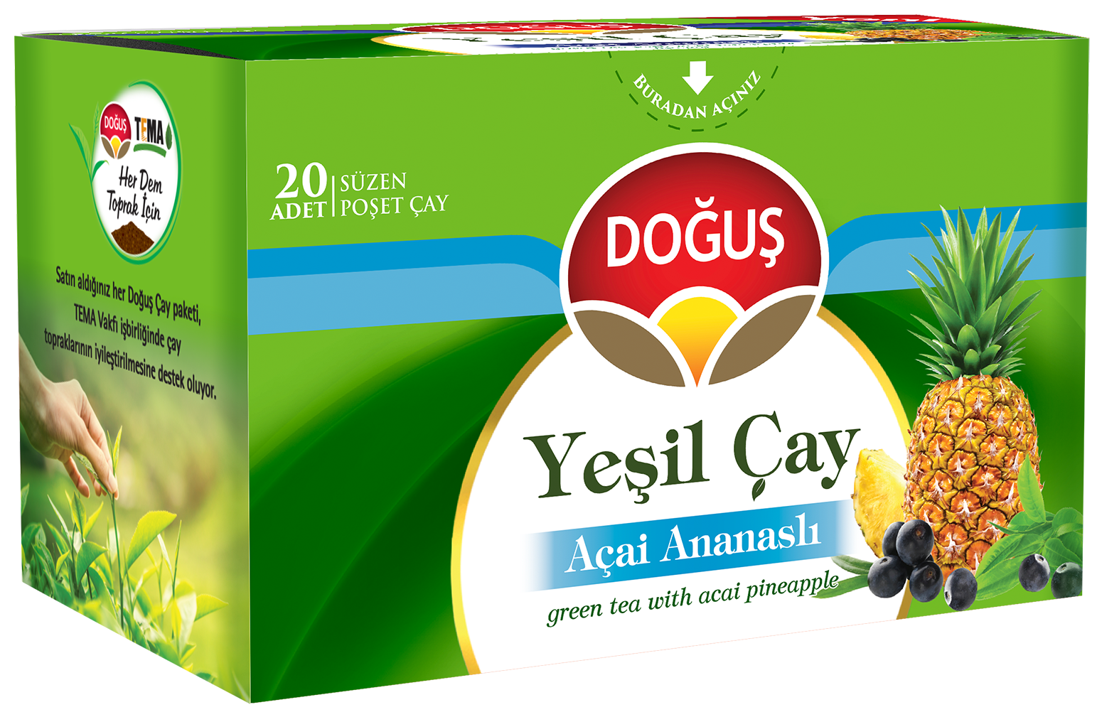 Yeşil Çay Açai-Ananaslı
