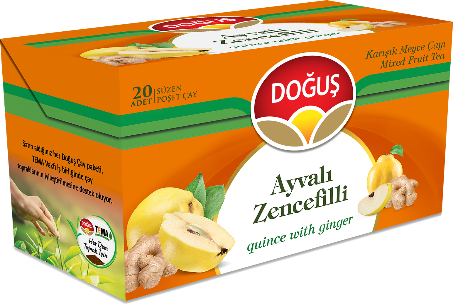 Ayva Aromalı Zeyncefil&Limon Çayı